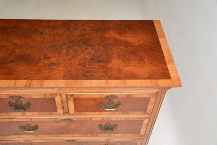 antique georgian burr walnut chest of drawers 11 master