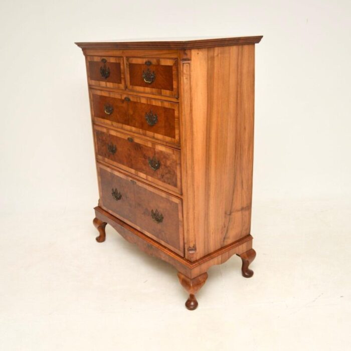 antique georgian burr walnut chest of drawers 8 master