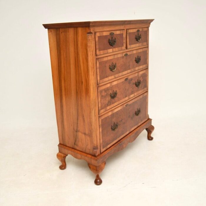 antique georgian burr walnut chest of drawers 9 master