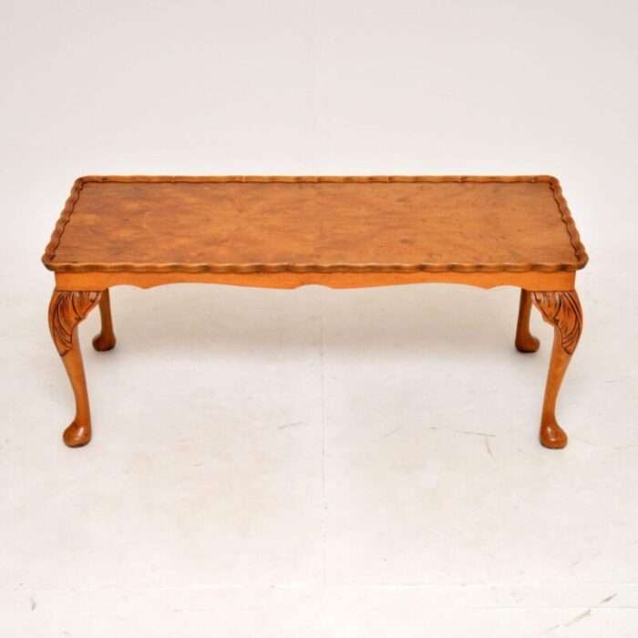 antique queen anne walnut coffee table 2 master