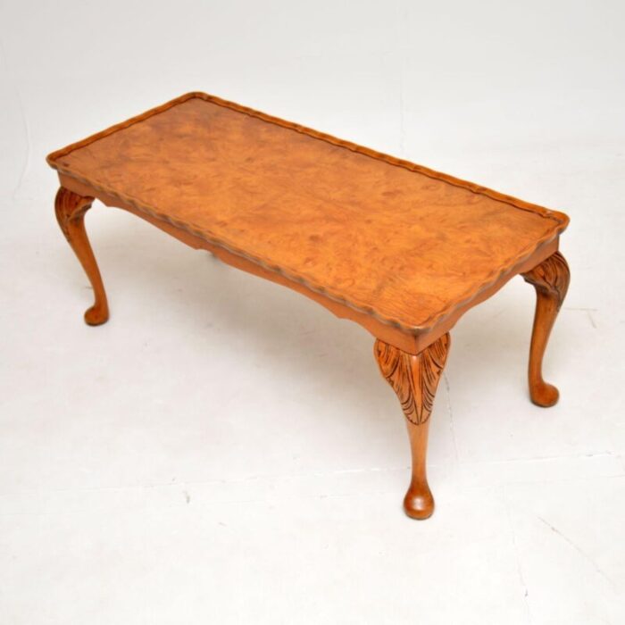 antique queen anne walnut coffee table 3 master