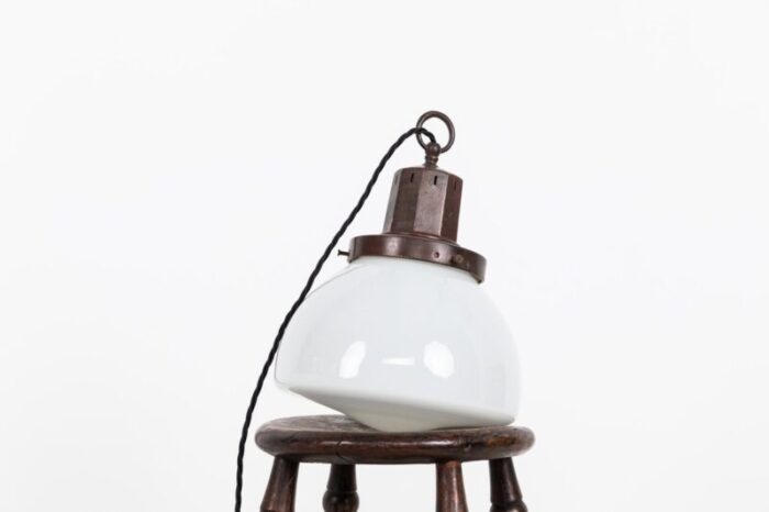 art deco benjamin opaline pendant light from benjamin electric manufacturing company 3