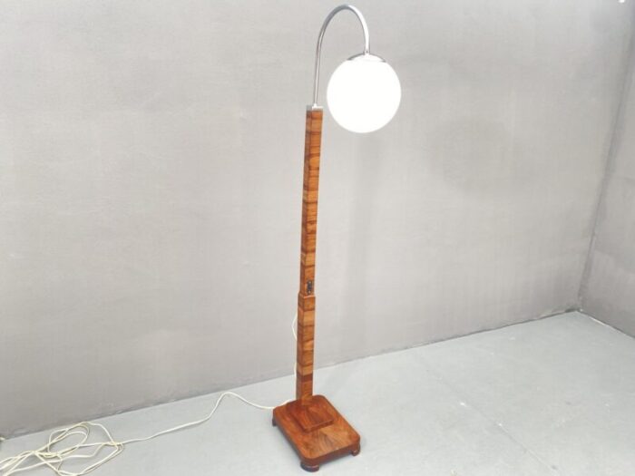 art deco floor lamp czechoslovakia 1930s 16