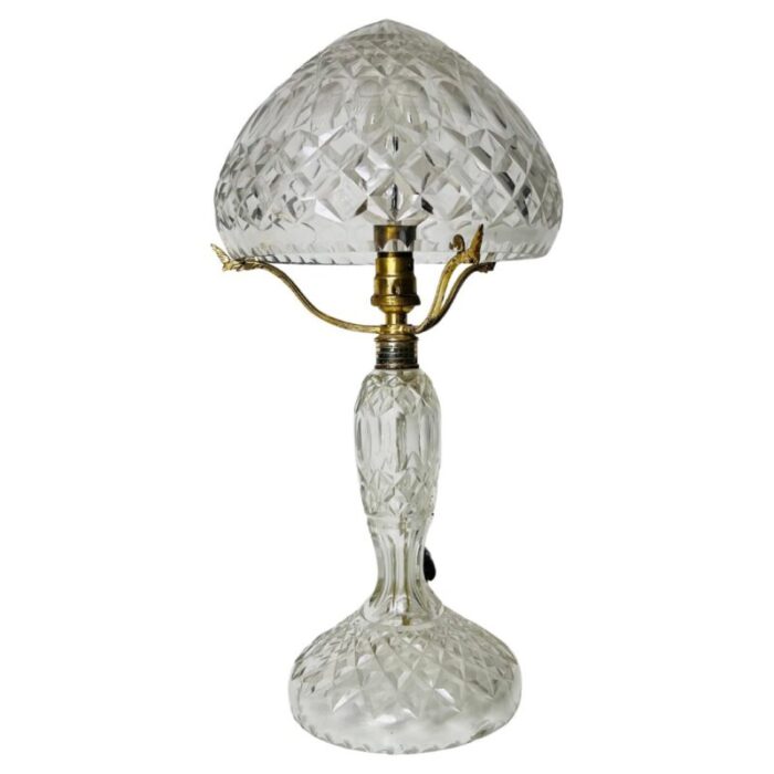 art deco glass table lamp germany 1940s 1