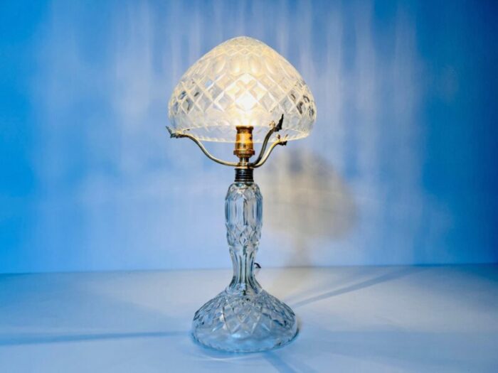 art deco glass table lamp germany 1940s 9