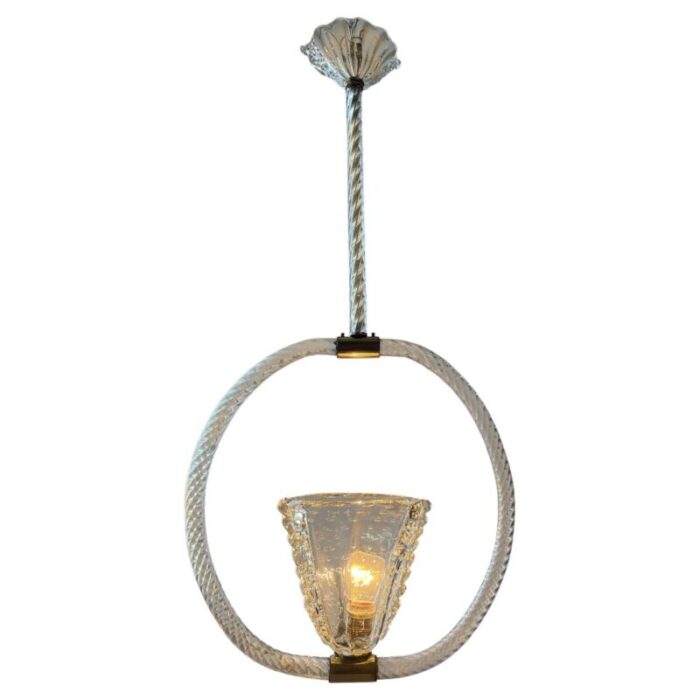 art deco italian chandelier attributed to ercole barovier murano 1940s 1