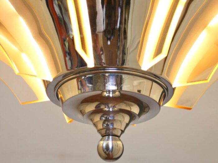 art deco pendant lamp by petitot 1930s 11