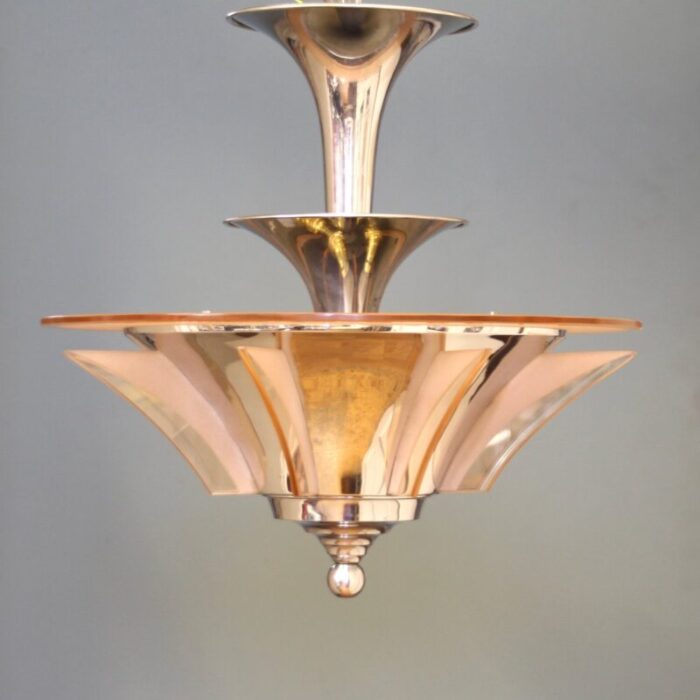 art deco pendant lamp by petitot 1930s 3