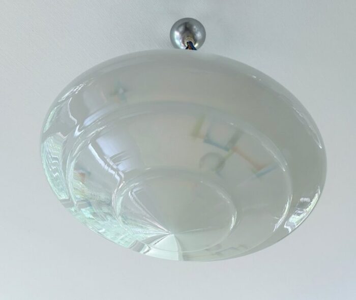 art deco pendant light in glass 1930s 5 1