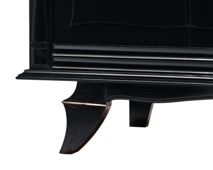 art deco period ebonized french buffet 7076