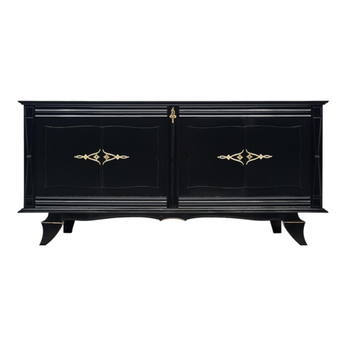 art deco period ebonized french buffet 9088