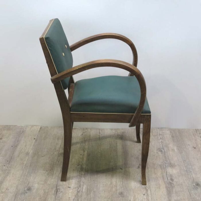 art deco skai leather armchair 1930s 2