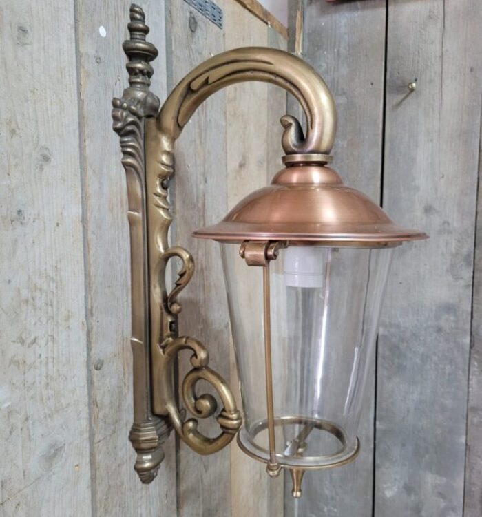 art nouveau brass copper wall lantern outdoor lamp 3