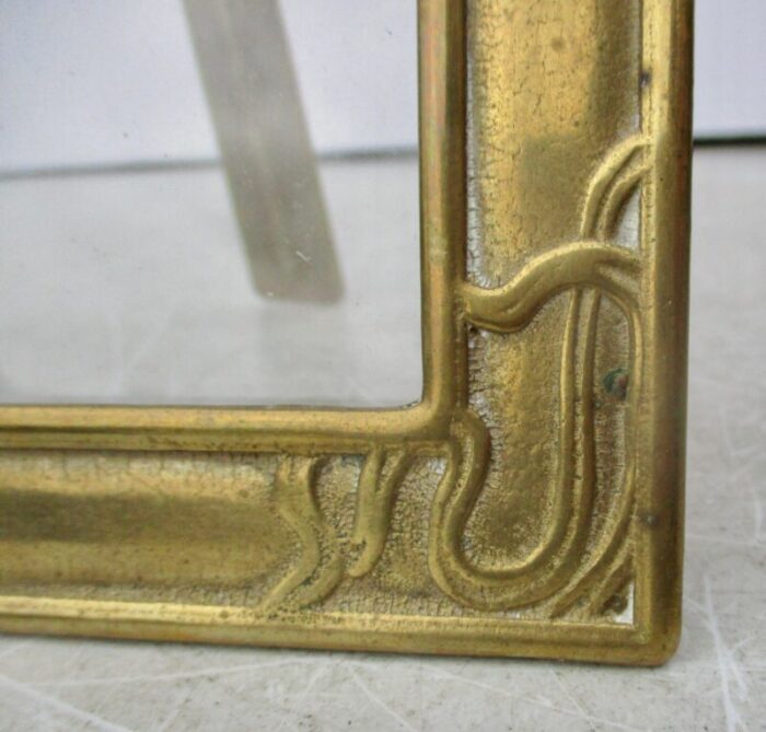 art nouveau bronze photo frame circa 1900 3702