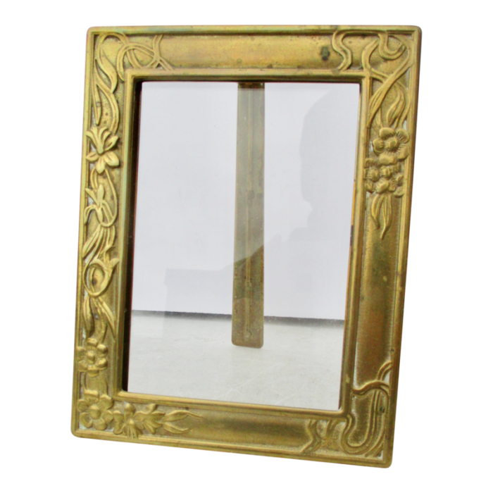 art nouveau bronze photo frame circa 1900 4883