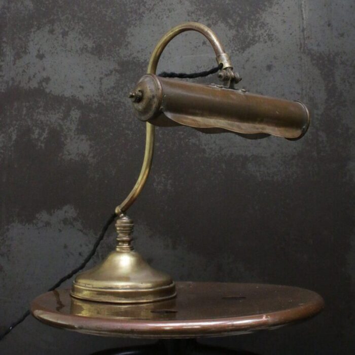 art nouveau french brass table piano lamp 2