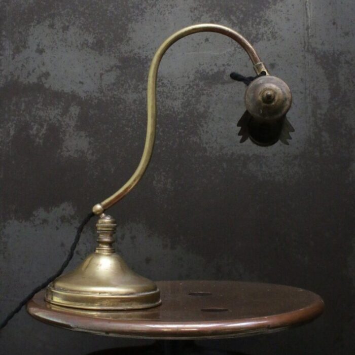 art nouveau french brass table piano lamp 4