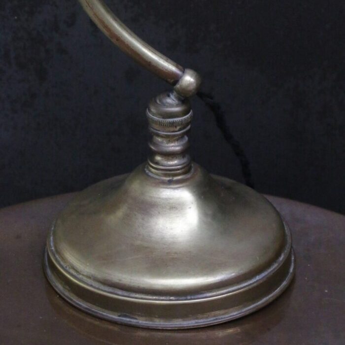 art nouveau french brass table piano lamp 8