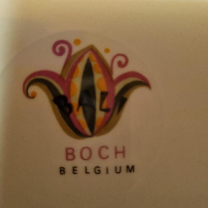 bali soup plates from boch belgium 1970s set of 12 3043