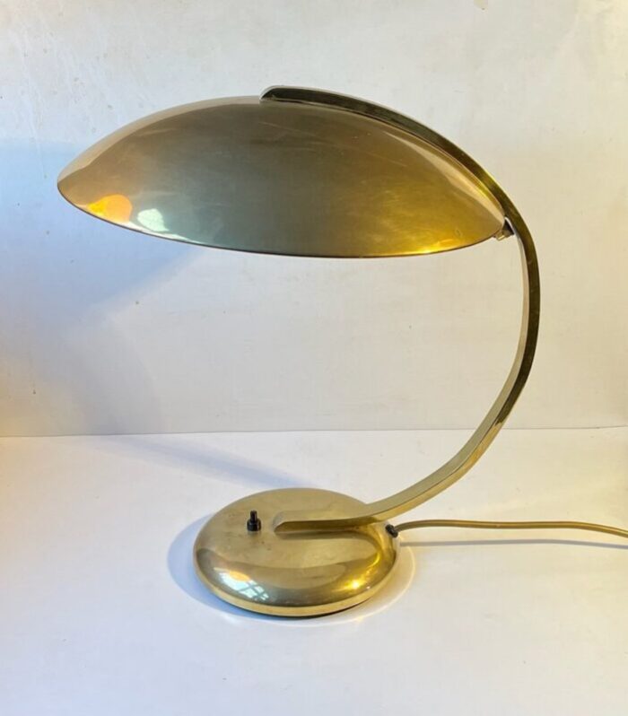 bauhaus brass desk lamp by egon hillebrand 1940s 1