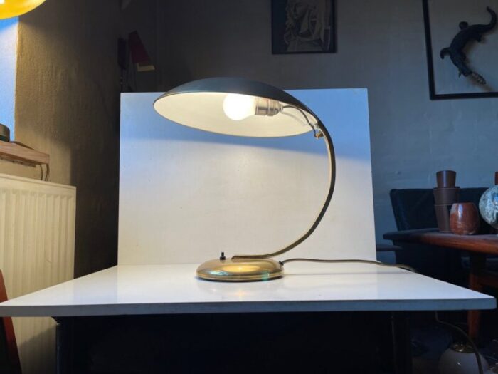 bauhaus brass desk lamp by egon hillebrand 1940s 3