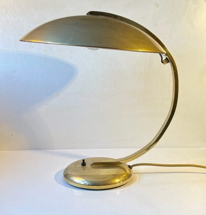 bauhaus brass desk lamp by egon hillebrand 1940s 8