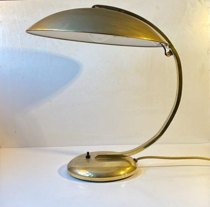 bauhaus brass desk lamp by egon hillebrand 1940s 9