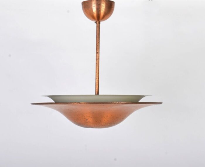 bauhaus coper pendant light attributed to franta anyz 1930s 1