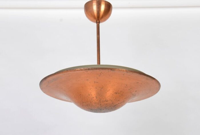 bauhaus coper pendant light attributed to franta anyz 1930s 2