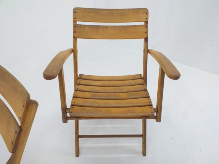 bauhaus folding armchairs from naether germany 1930s set of 3 10