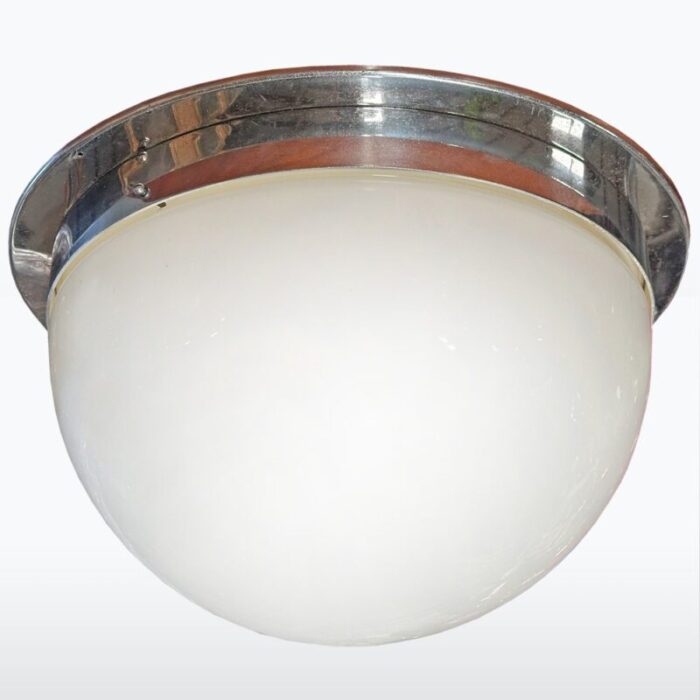 bauhaus opaline glass ceiling lamp 1930s 1 1