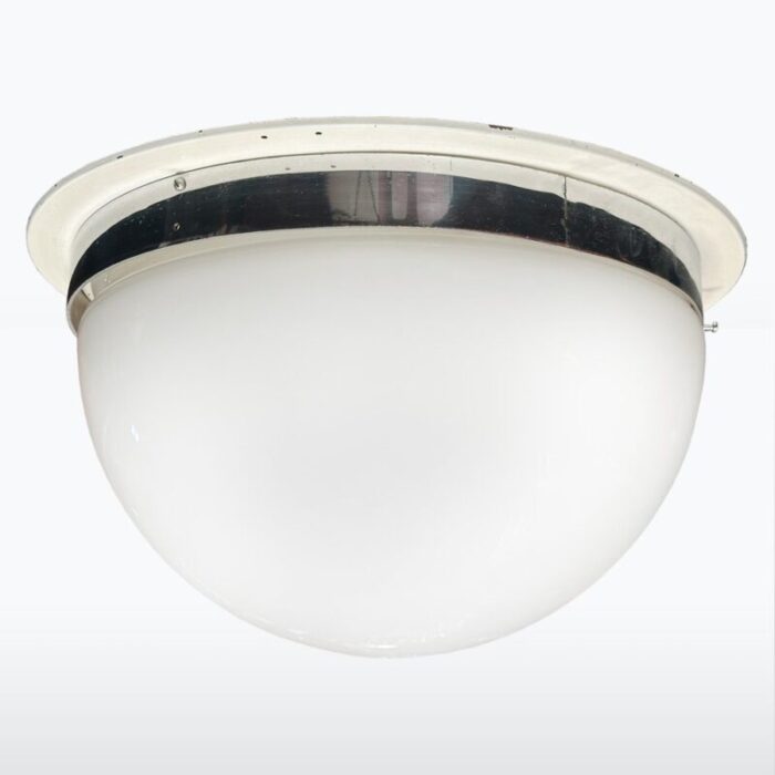 bauhaus opaline glass ceiling lamp 1930s 1 2