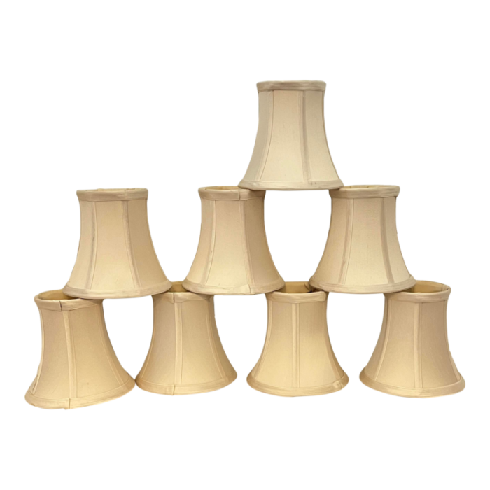 bell shape chandelier lamp shades set of 8 3744