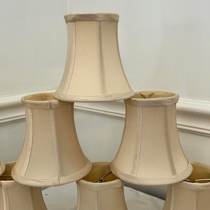 bell shape chandelier lamp shades set of 8 8849