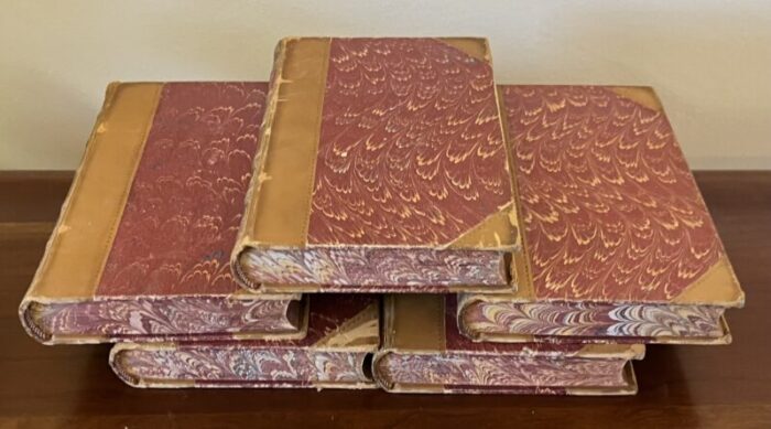 books british poets john dryden fine leather bindings a set of 5 0811