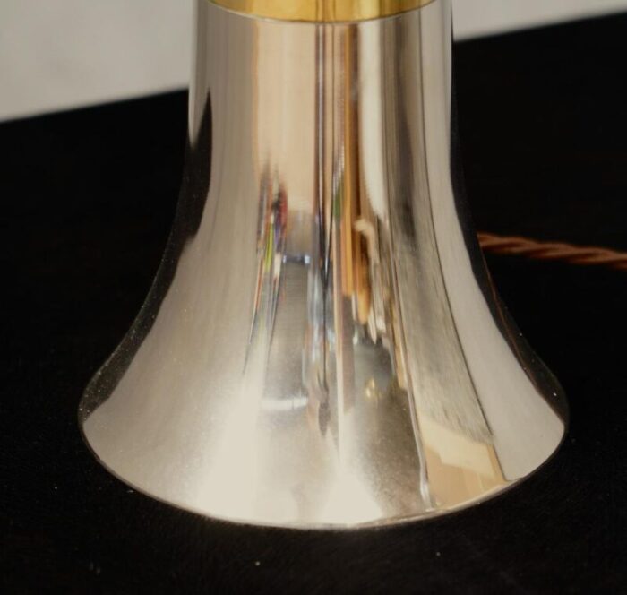 brass and chrome table lamp 1970 1627