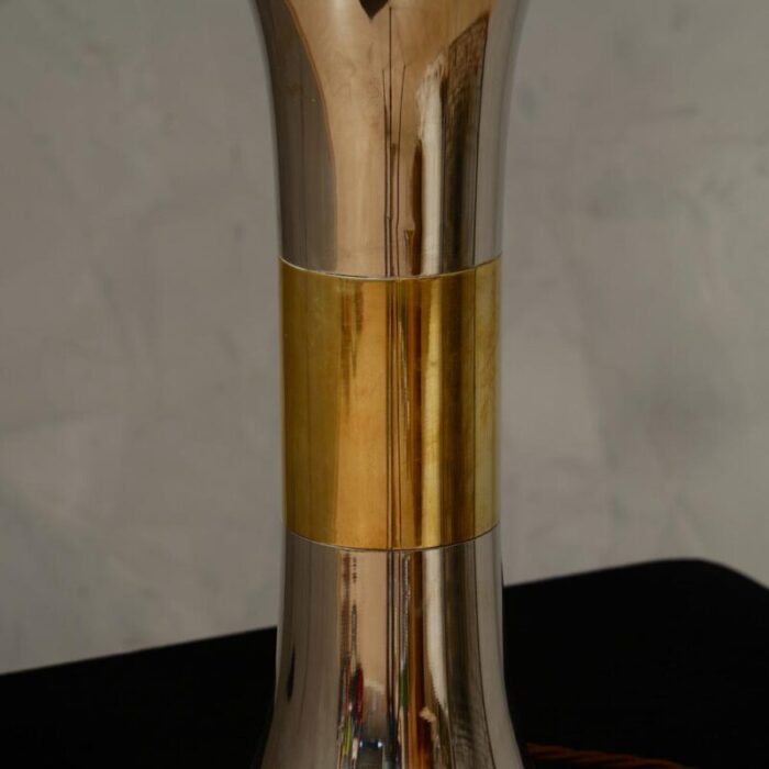 brass and chrome table lamp 1970 4176