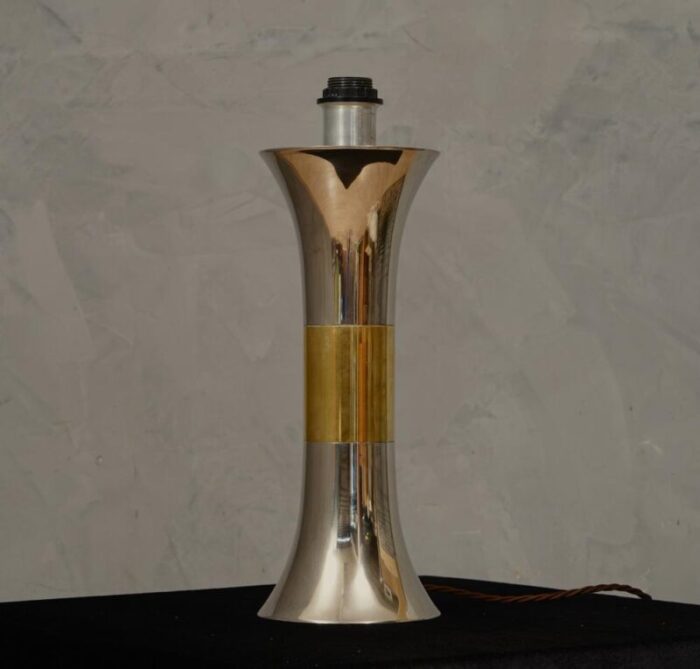 brass and chrome table lamp 1970 6239