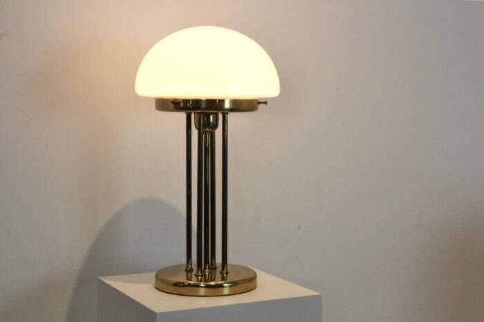 brass and opal glass table lamp 2