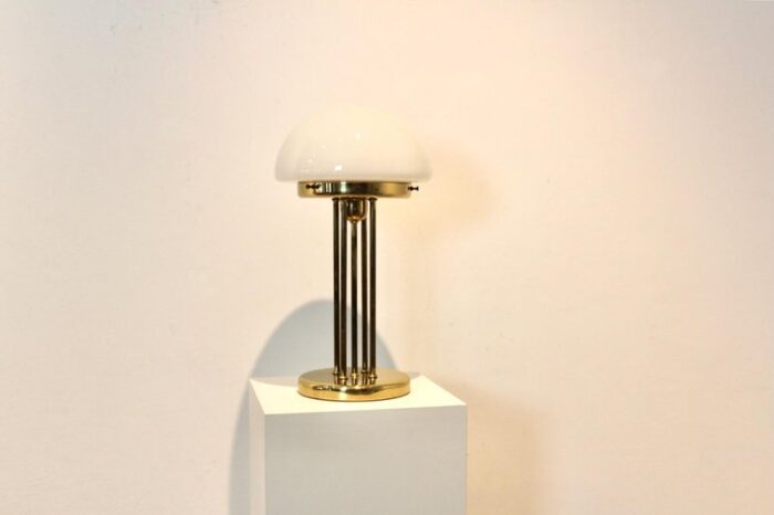 brass and opal glass table lamp 3