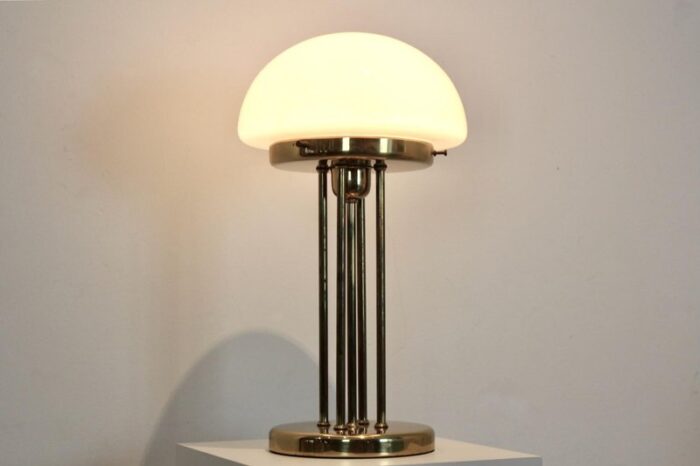 brass and opal glass table lamp 7