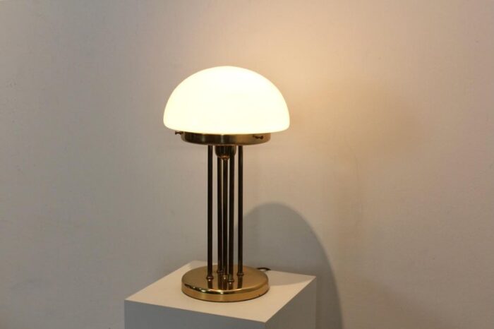 brass and opal glass table lamp 8