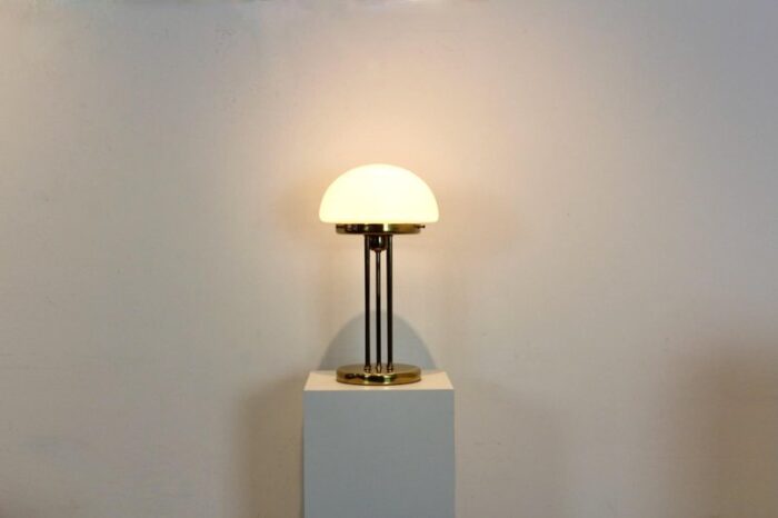 brass and opal glass table lamp 9