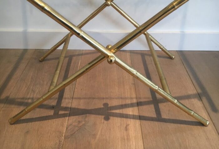 brass painted tole table 1950s 10