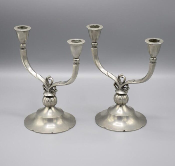 candleholders by ib just andersen for gab 1930 set of 2 6890