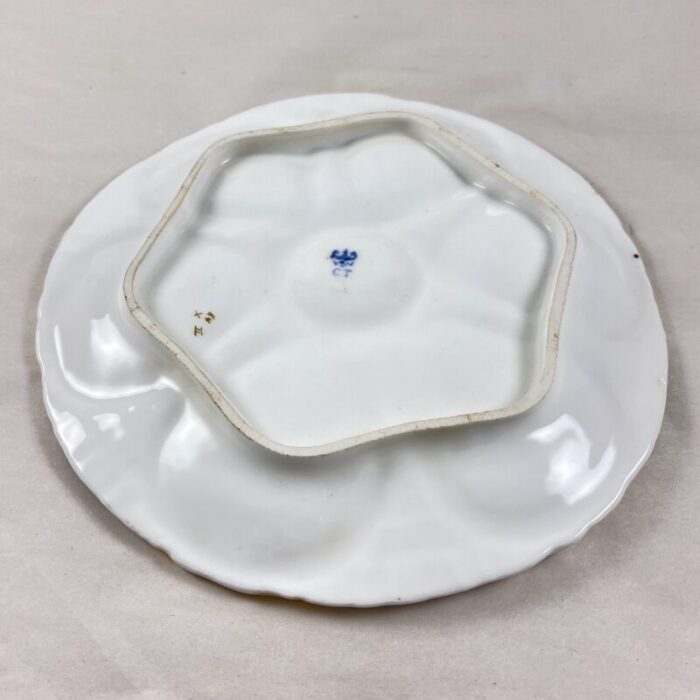 carl tielsch porcelain oyster plate c1875 4072