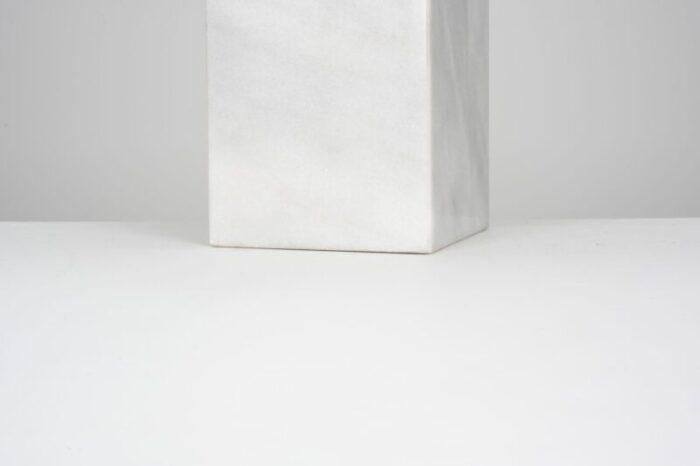 carrara marble table lamp 1970 3