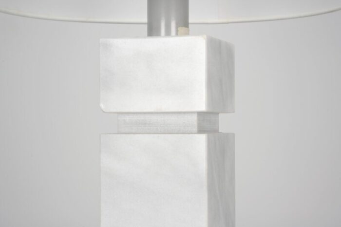 carrara marble table lamp 1970 5