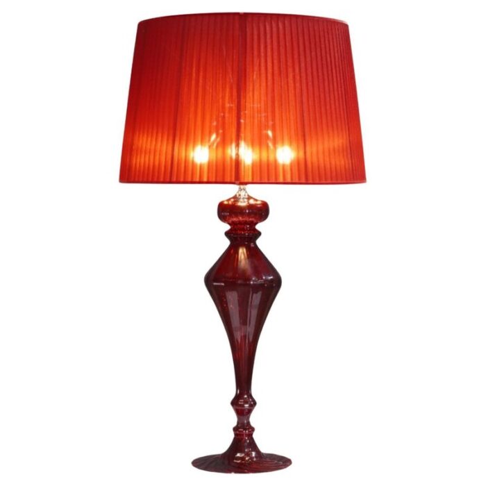 casa red murano table lamp from fendi 1