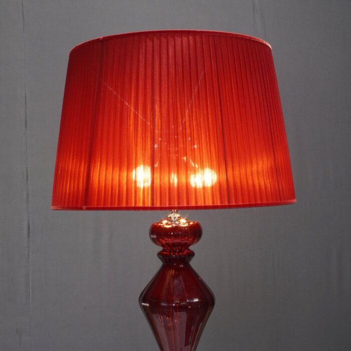 casa red murano table lamp from fendi 5